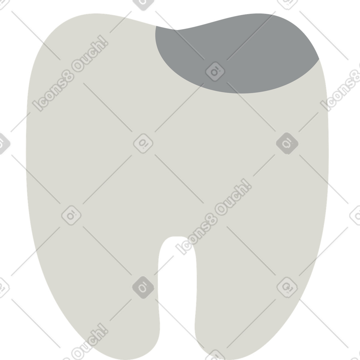 Ilustração de Dente em no estilo Burgundy para baixar em PNG, SVG