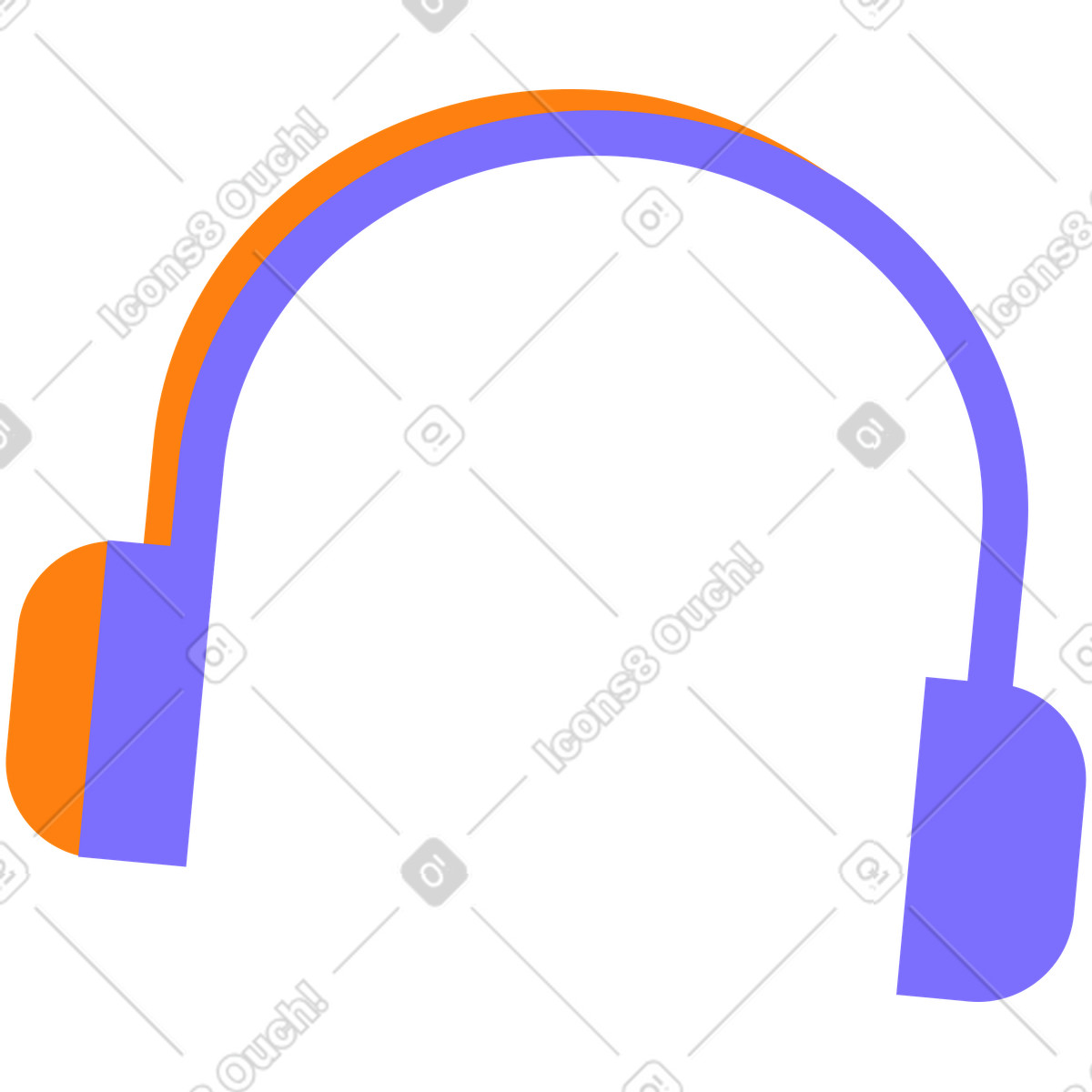 下载 Worky 风格的 头戴式耳机 插画，支持 PNG、SVG 格式