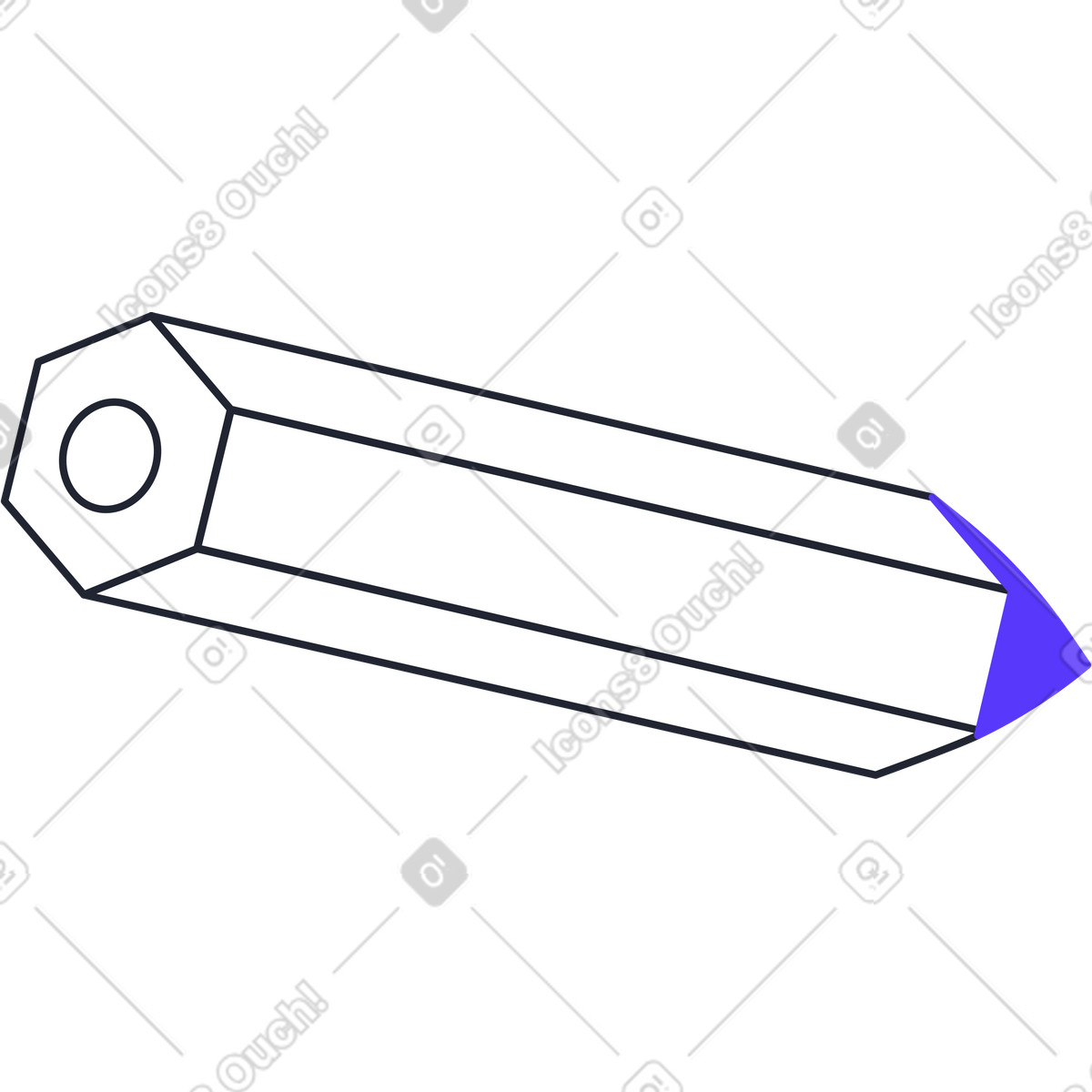 下载 Pablita 风格的 铅笔 插画，支持 PNG、SVG 格式