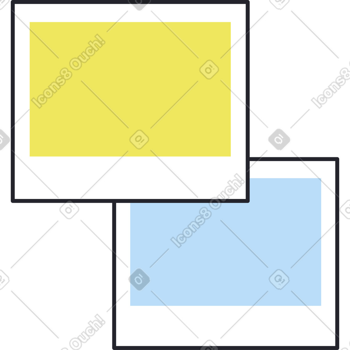 下载 Boba 风格的 两张纸条 插画，支持 PNG、SVG 格式