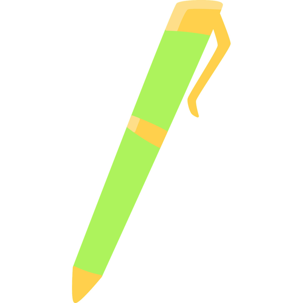 Ilustración Green pen en estilo Bouncy a descargar en PNG y SVG