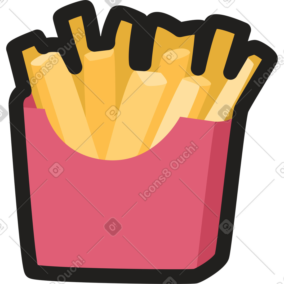 French fries illustration clipart potato graphics and vectors for designs