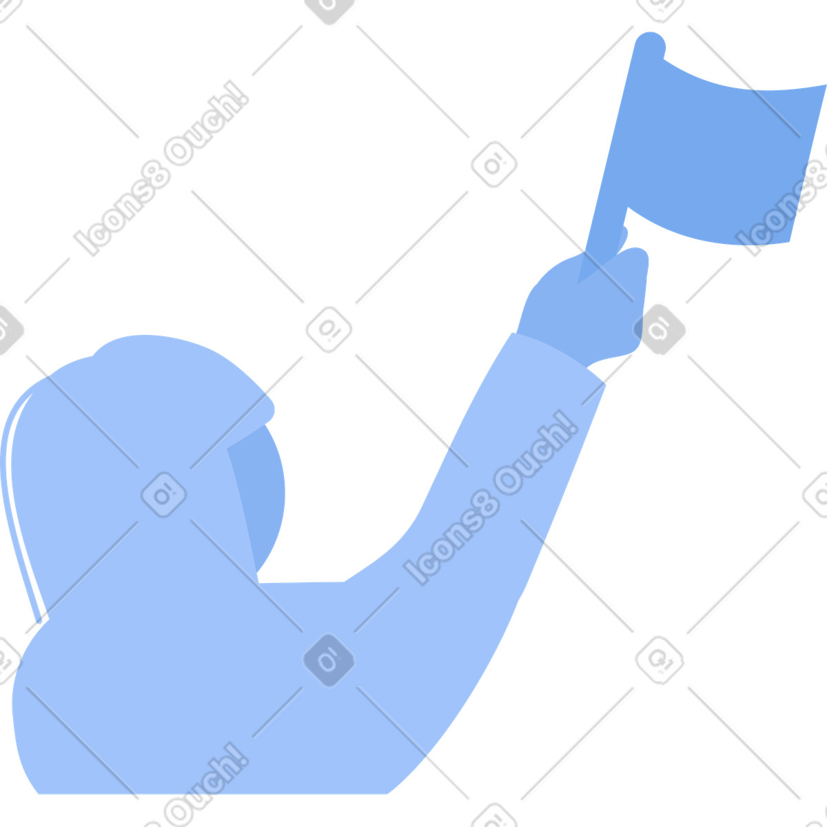 Clip スタイルの ユーザー のイラストをPNG、SVG形式でダウンロード