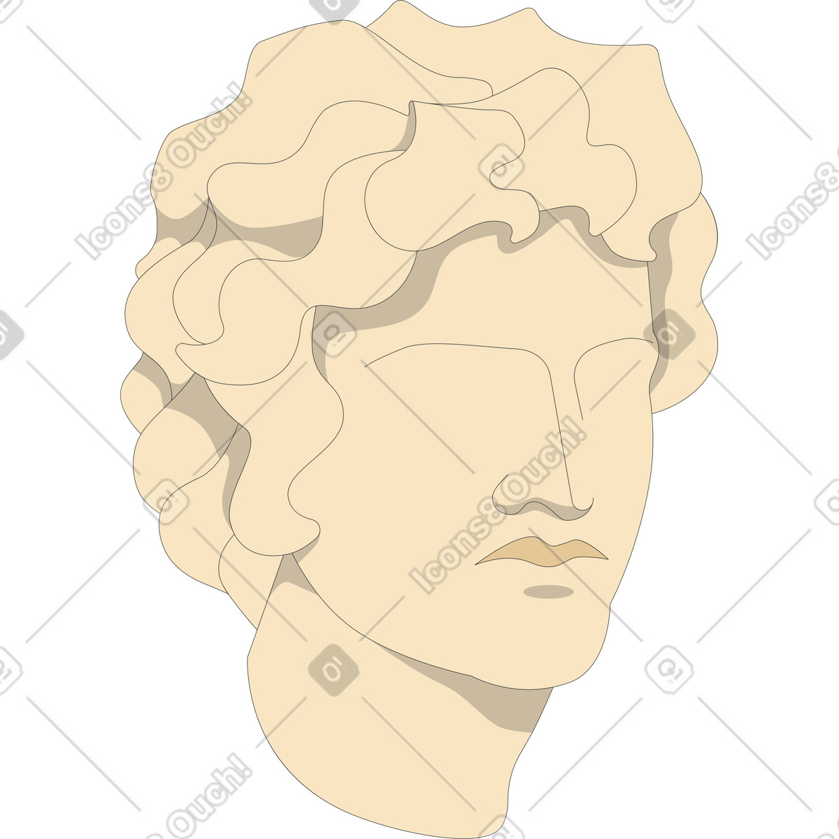 Kit 스타일의 Plaster head 일러스트레이션 PNG, SVG 다운로드