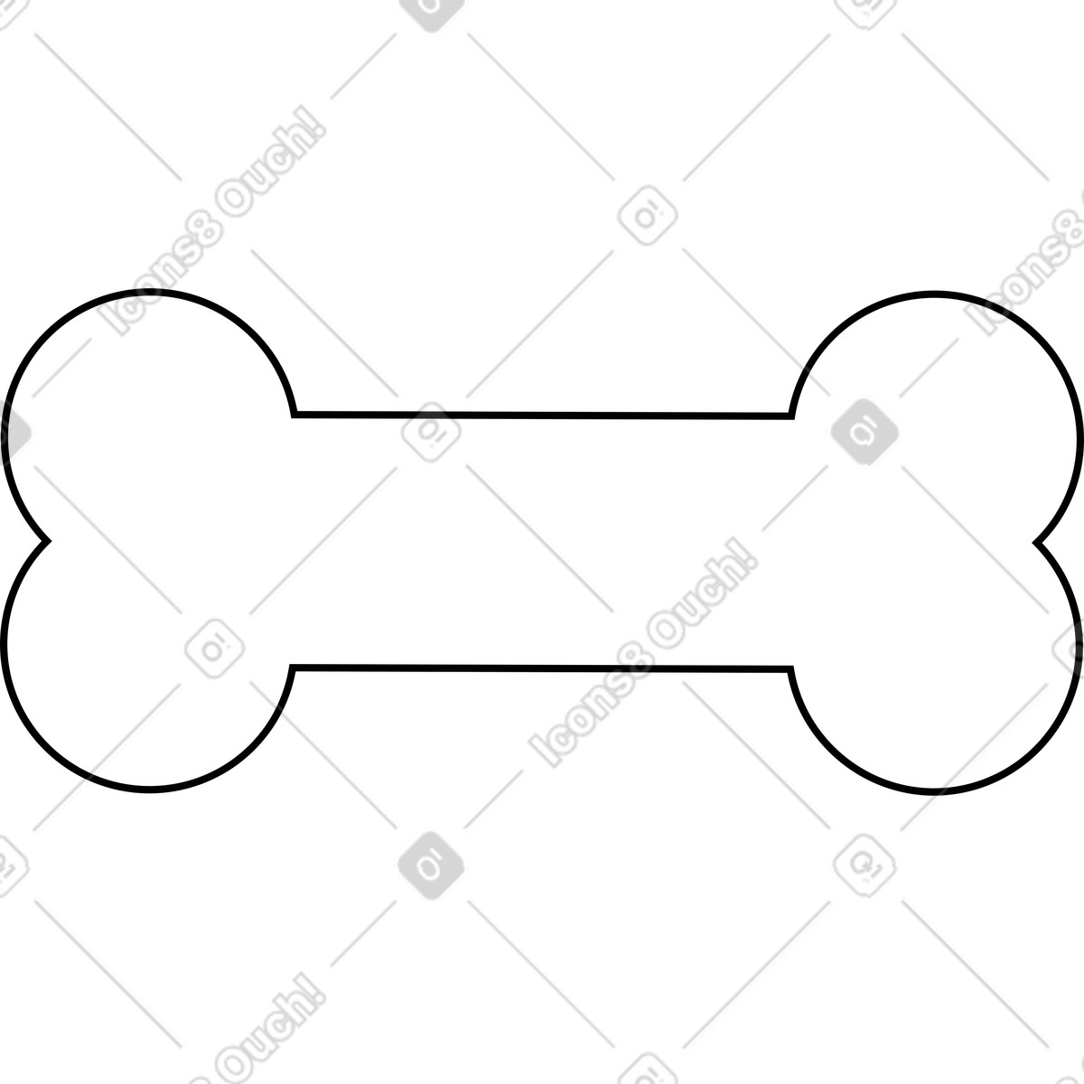 Illustration Os dans le style Knotty à télécharger aux formats PNG, SVG