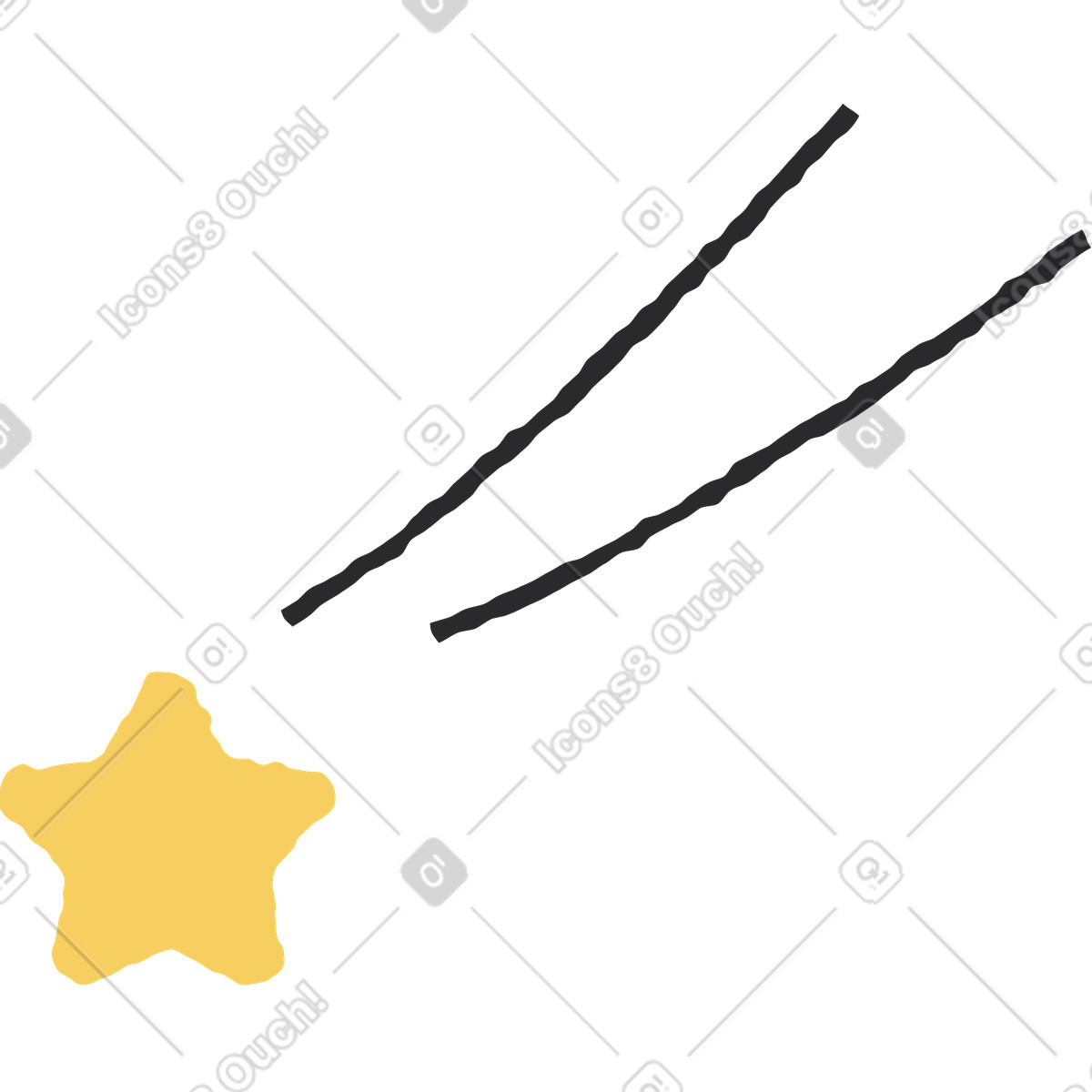 Starburst-Illustration im Pablo-Stil als Download in PNG, SVG