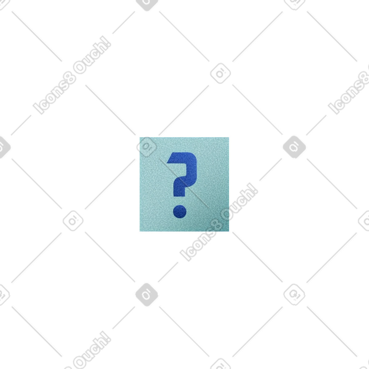 Question icon illustration in Grainy style download in PNG, SVG