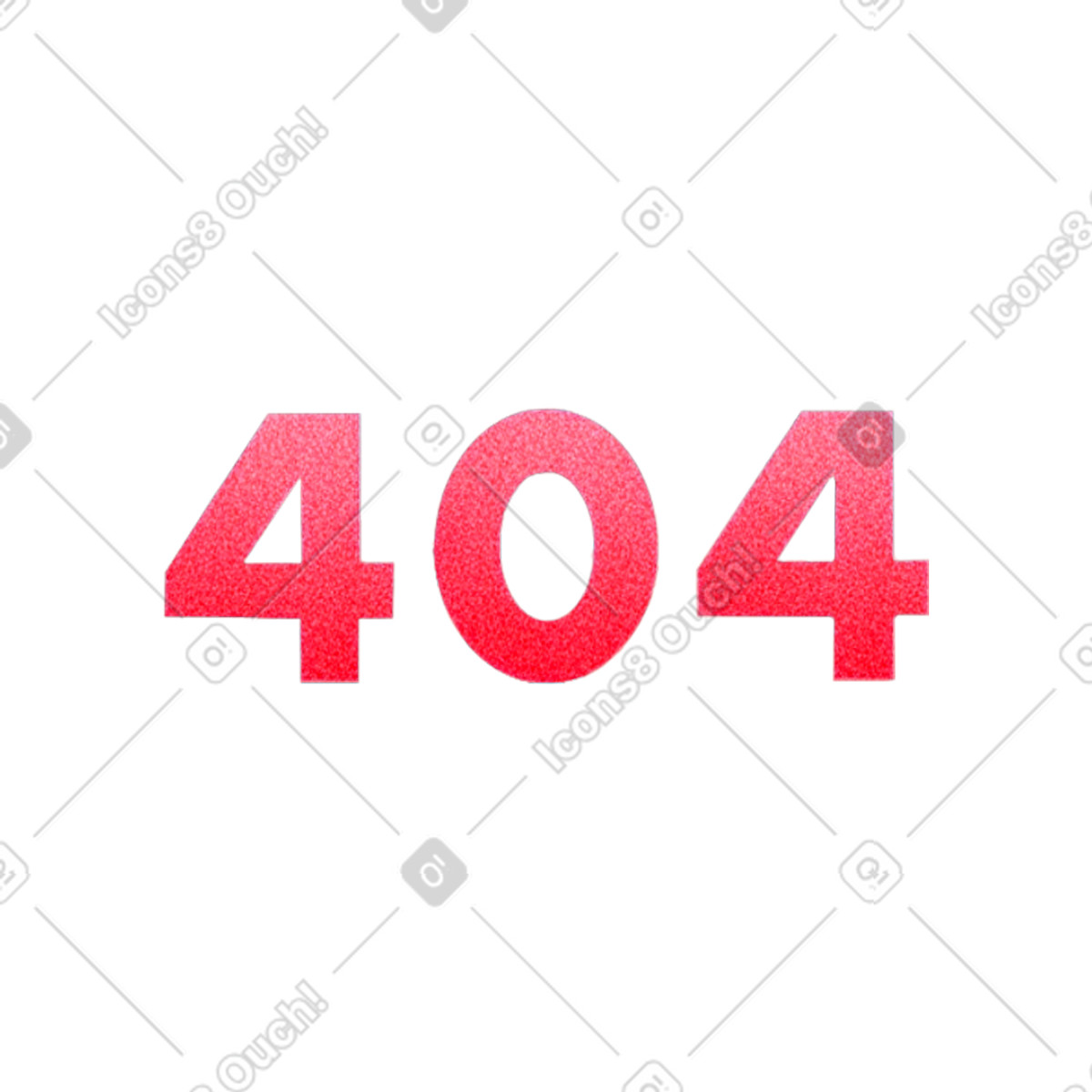 Grainy スタイルの 404個の数字 のイラストをPNG、SVG形式でダウンロード