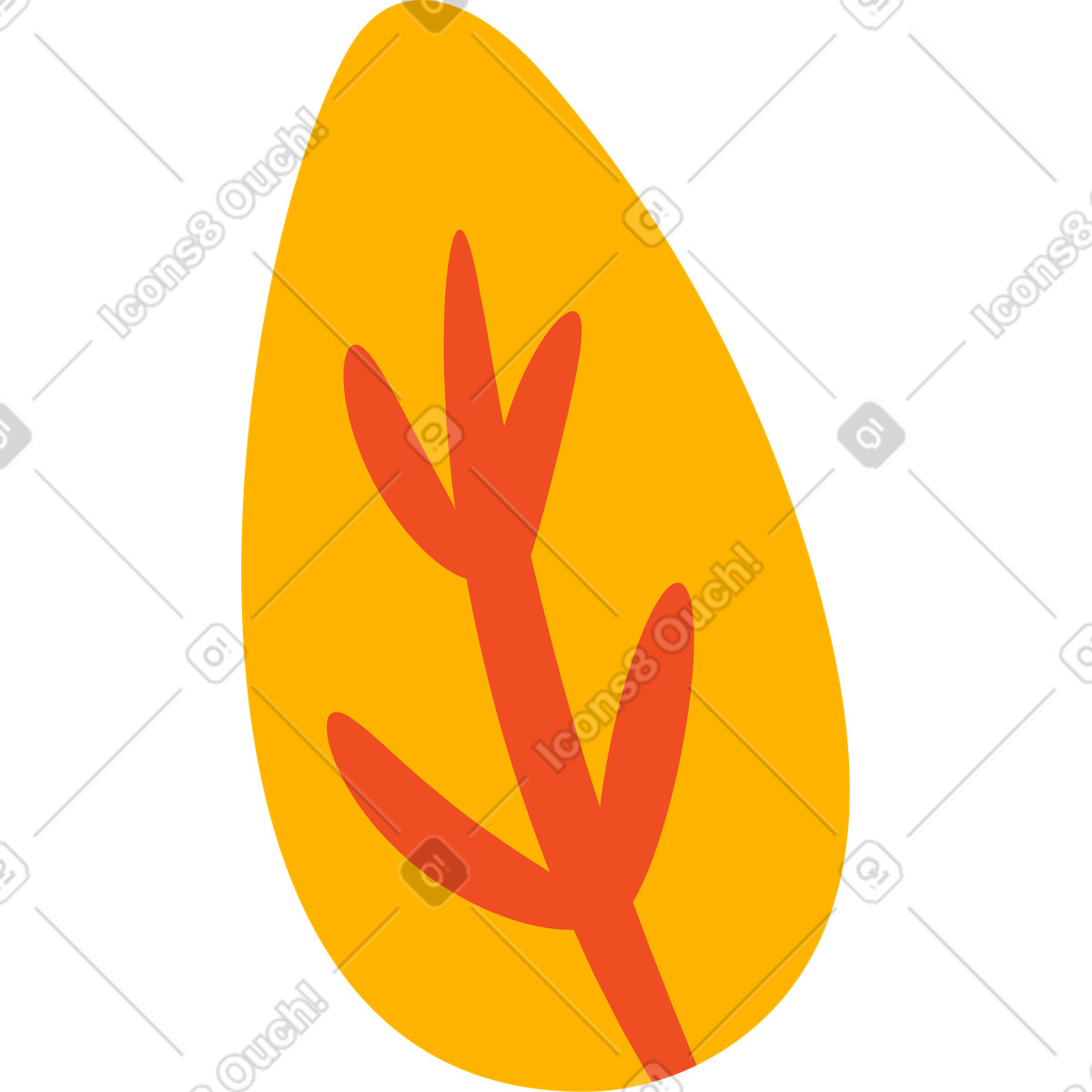 Ilustração de Folha em no estilo Flame para baixar em PNG, SVG