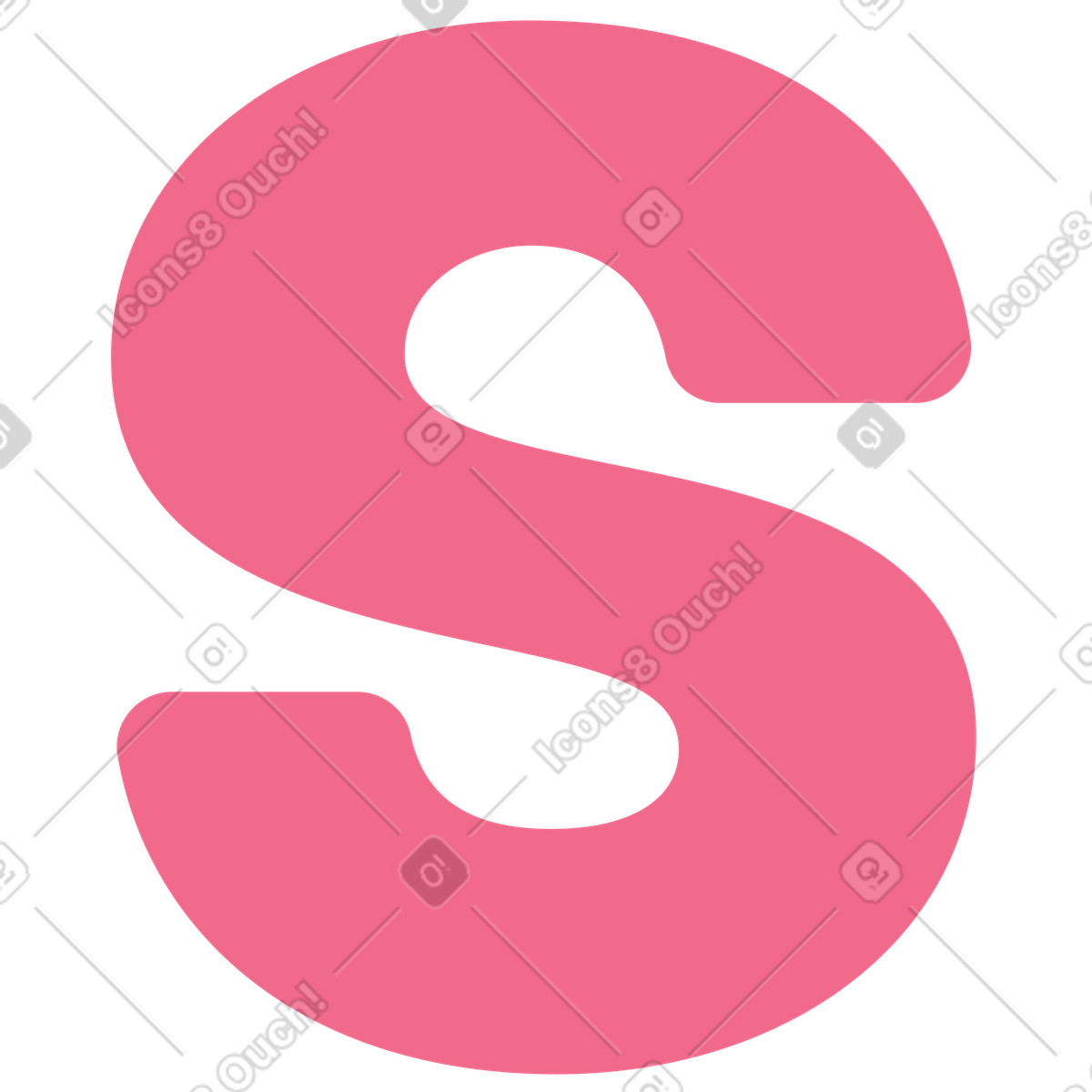 La lettera è succosa illustrazione in stile Juicy scarica in PNG, SVG