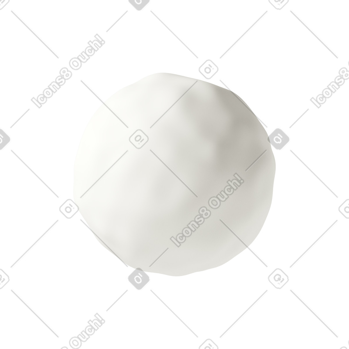 Ilustração de Snowball em no estilo 3D Casual life para baixar em PNG, SVG