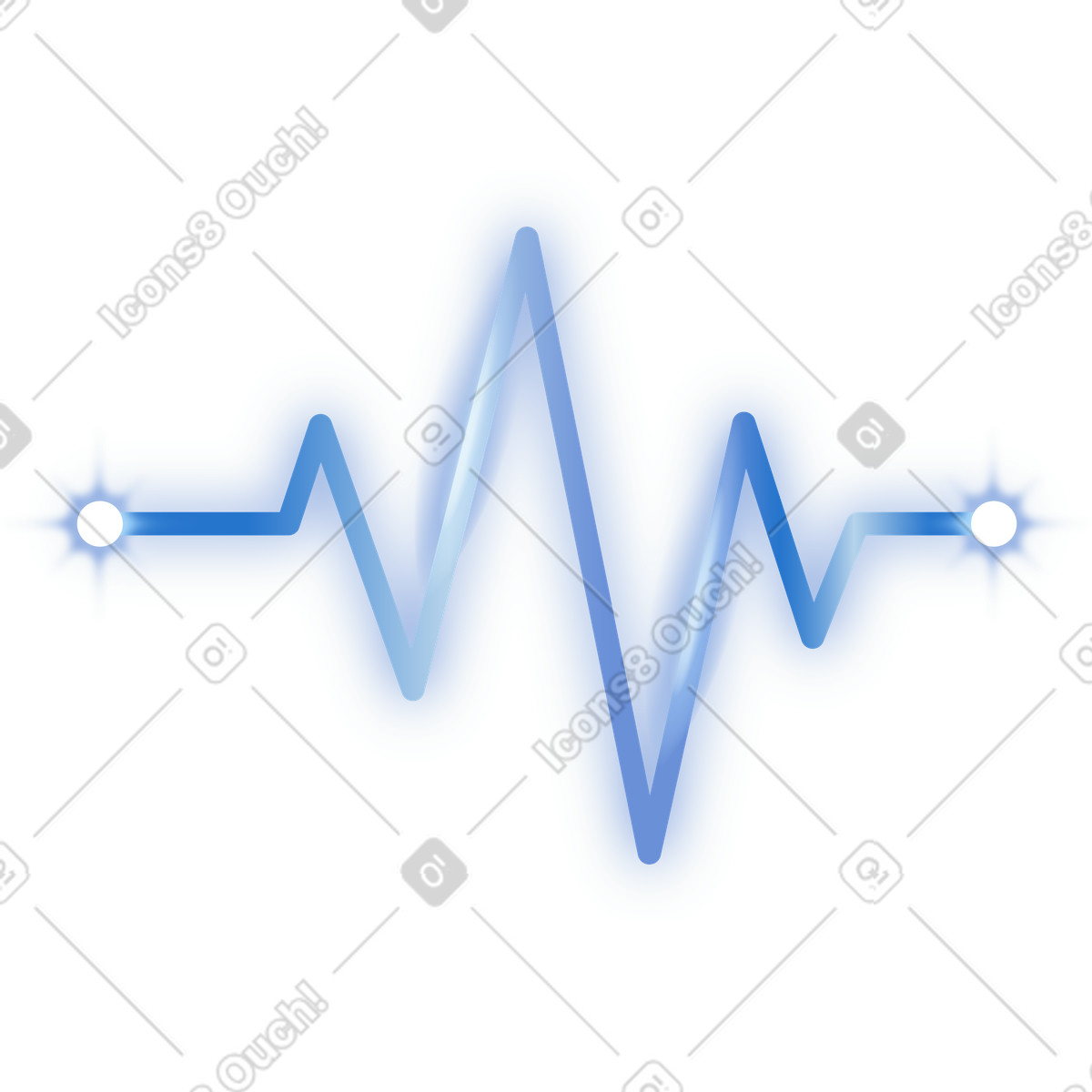 Pulse beat illustration in Dimension style download in PNG, SVG