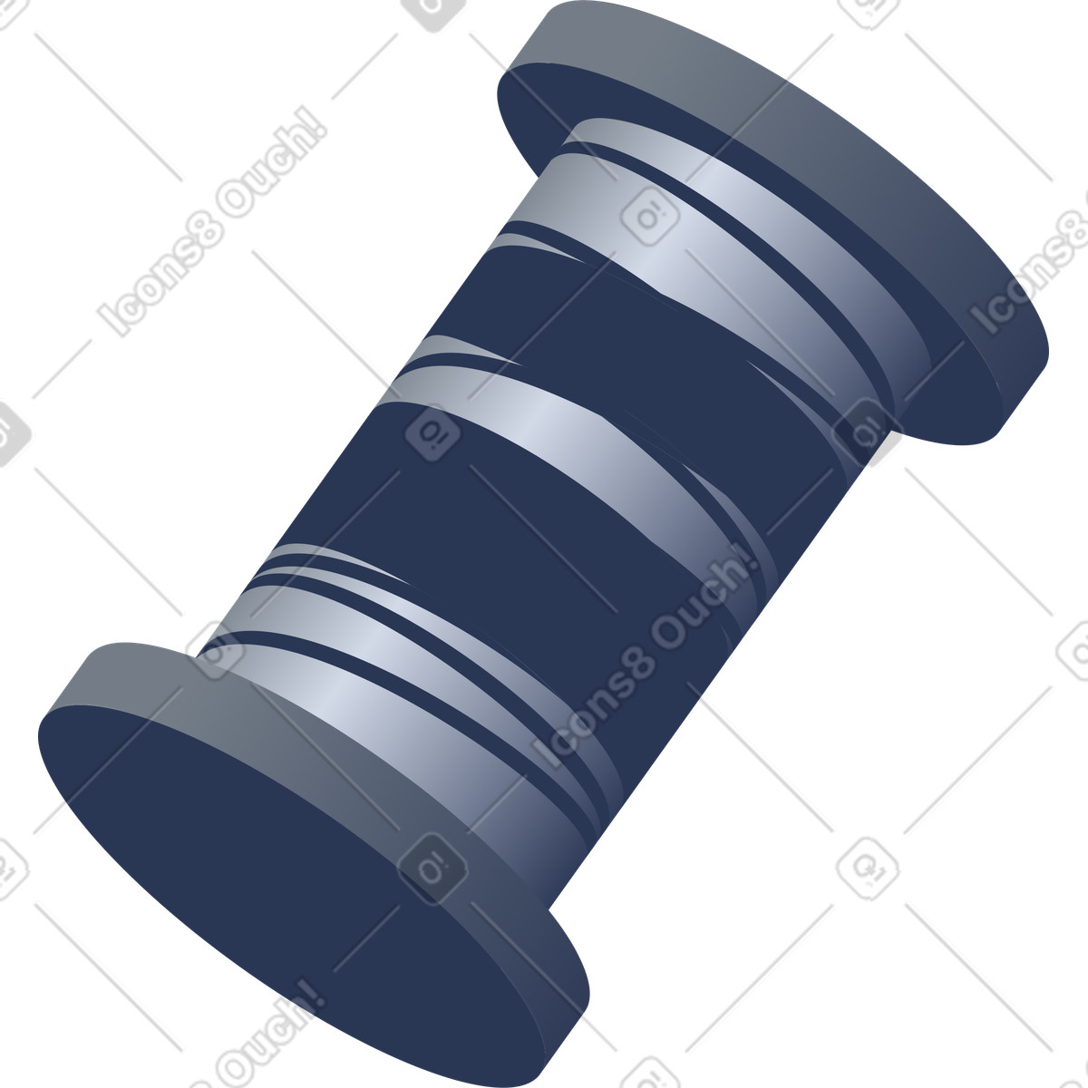 Spool of thread illustration in PNG, SVG