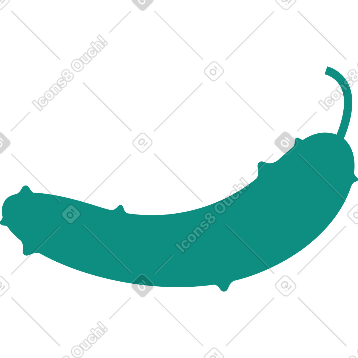 Cucumber illustration in Polar style download in PNG, SVG