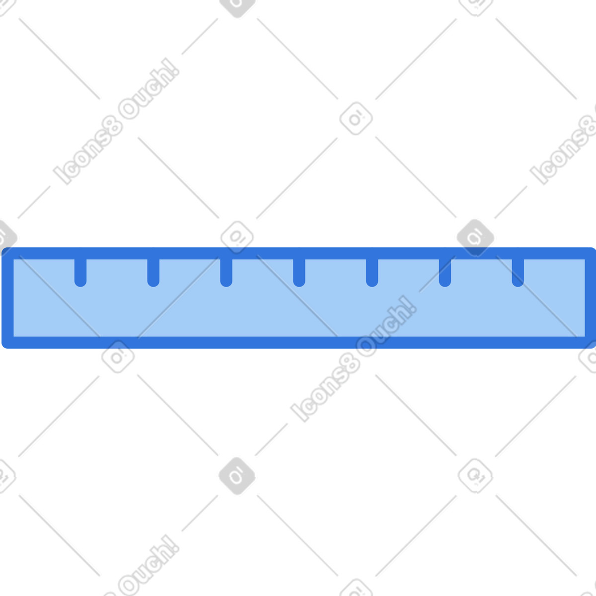 Ruler illustration in PNG, SVG