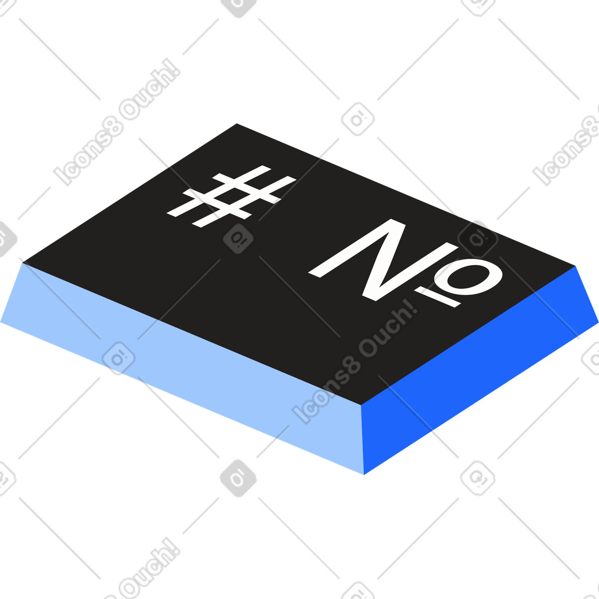 Ilustración Tecla del teclado en estilo Editorial a descargar en PNG y SVG