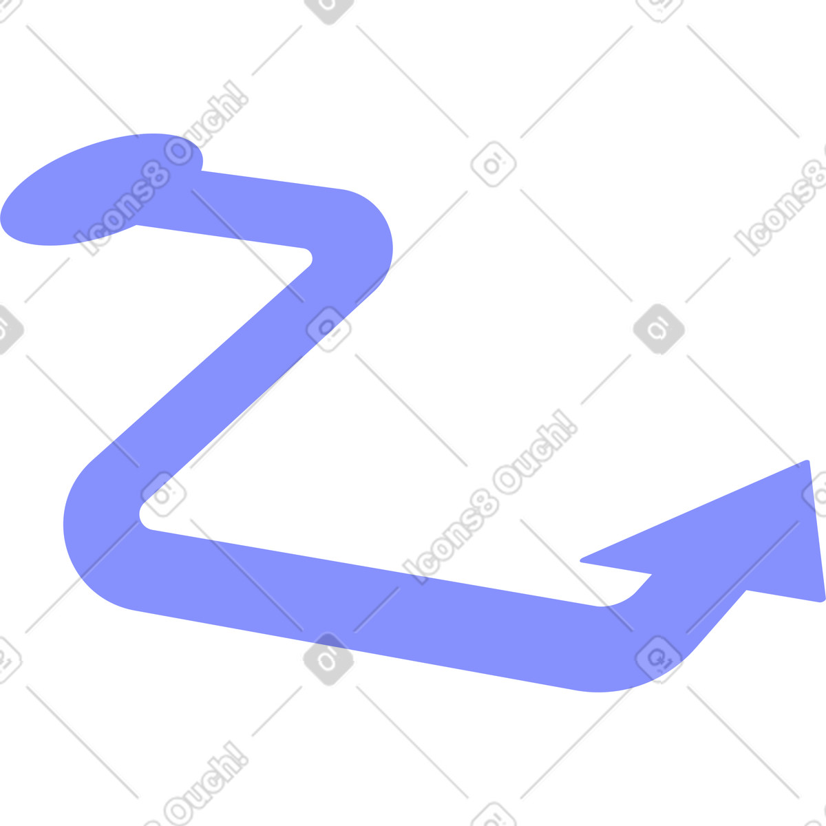 Purple Arrow illustration in PNG, SVG