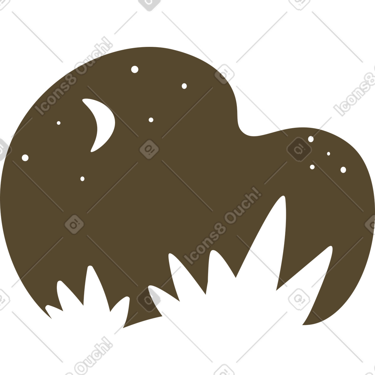 Ilustração de Night sky em no estilo Arabica para baixar em PNG, SVG