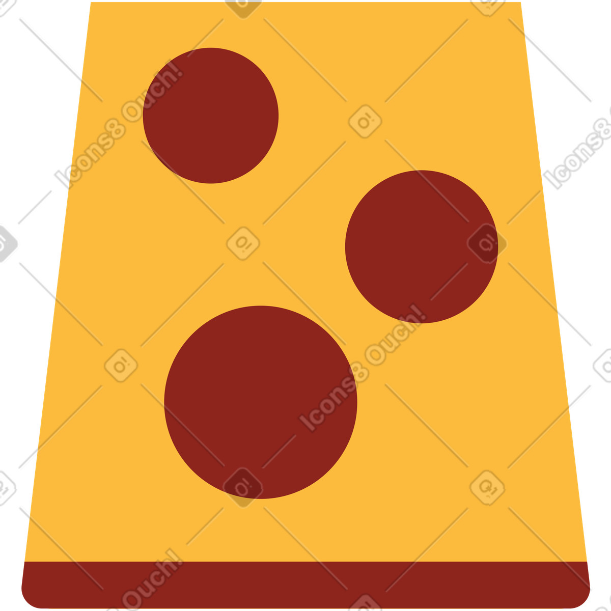 Cheese illustration in Burgundy style download in PNG, SVG