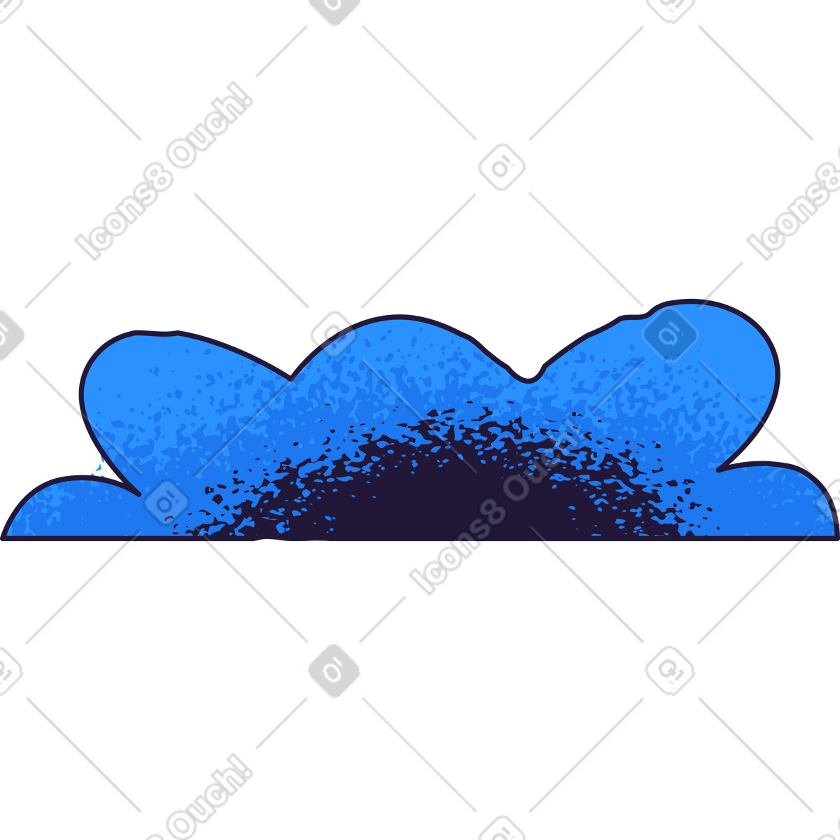 Cespuglio illustrazione in stile Conifer scarica in PNG, SVG