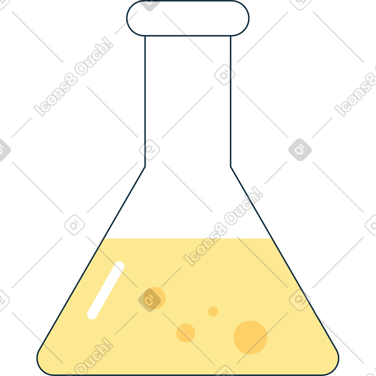 Flasche-Illustration im Bubble gum-Stil als Download in PNG, SVG
