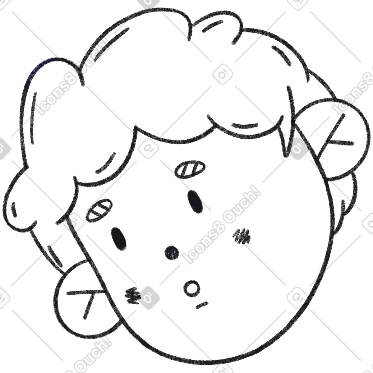 Illustration Garçon dans le style Bonbon Line à télécharger aux formats PNG, SVG