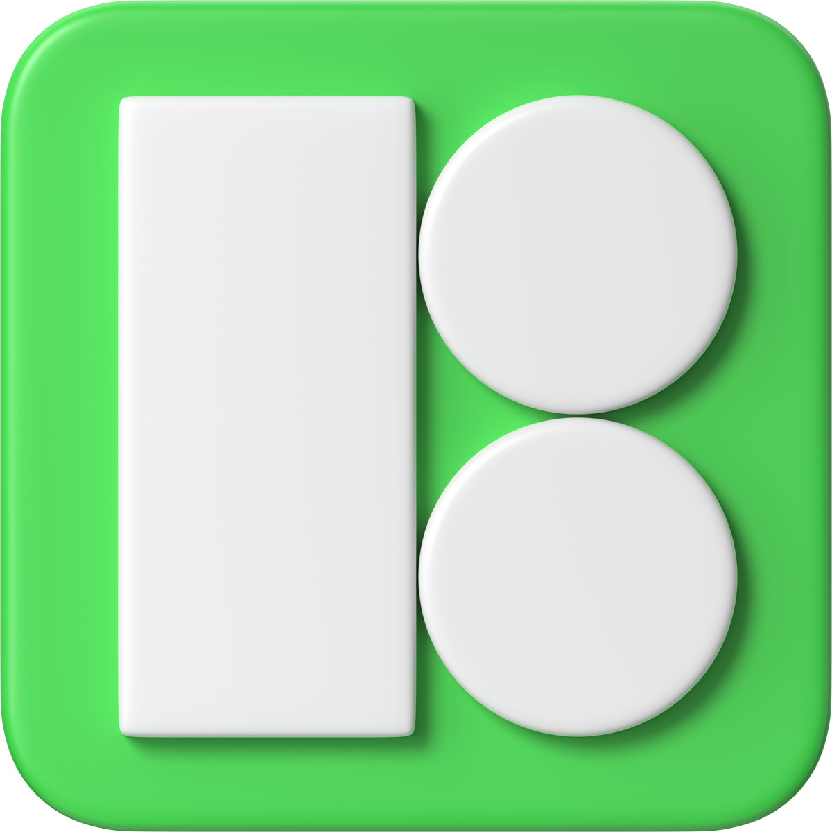 Matte icons8 logo verde vista frontale illustrazione in stile 3D Business scarica in PNG, SVG