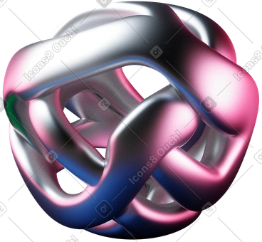 D abstract glossy form PNG, SVG