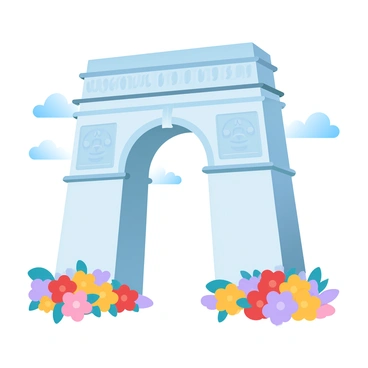 Ghana arch vector
