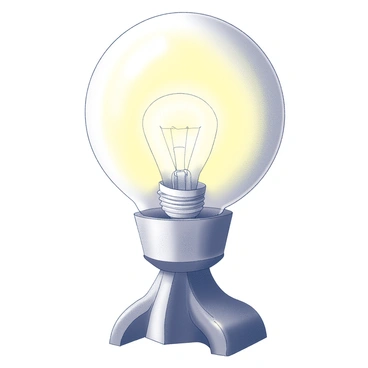 A lamp shaped like a round nose features a lightbulb at its center. The bulb emits a warm glow, illuminating the surrounding area. The lamp's base has a curved design, resembling nostrils that complement the nose shape. The overall structure is balanced and sturdy, with the lightbulb securely held within the lamp. The glow from the bulb creates soft shadows and highlights on the lamp's surface, enhancing its whimsical appearance.
