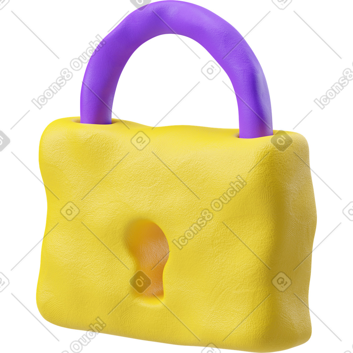 Padlock illustration in PNG, SVG