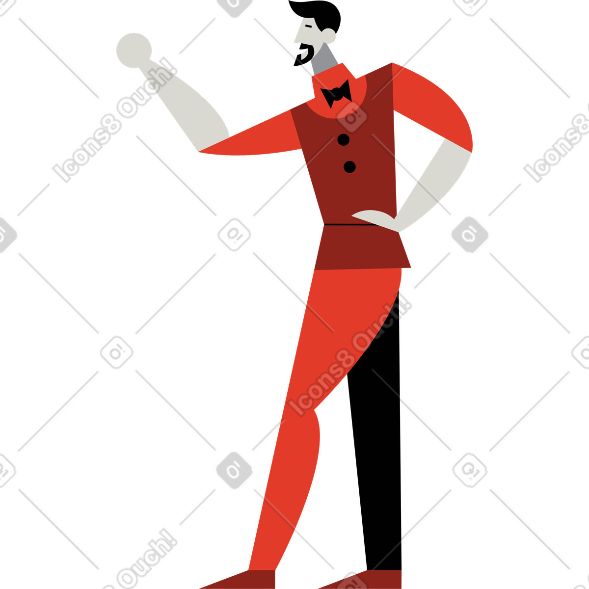 Иллюстрация Учитель в стиле Burgundy — скачать в форматах PNG, SVG