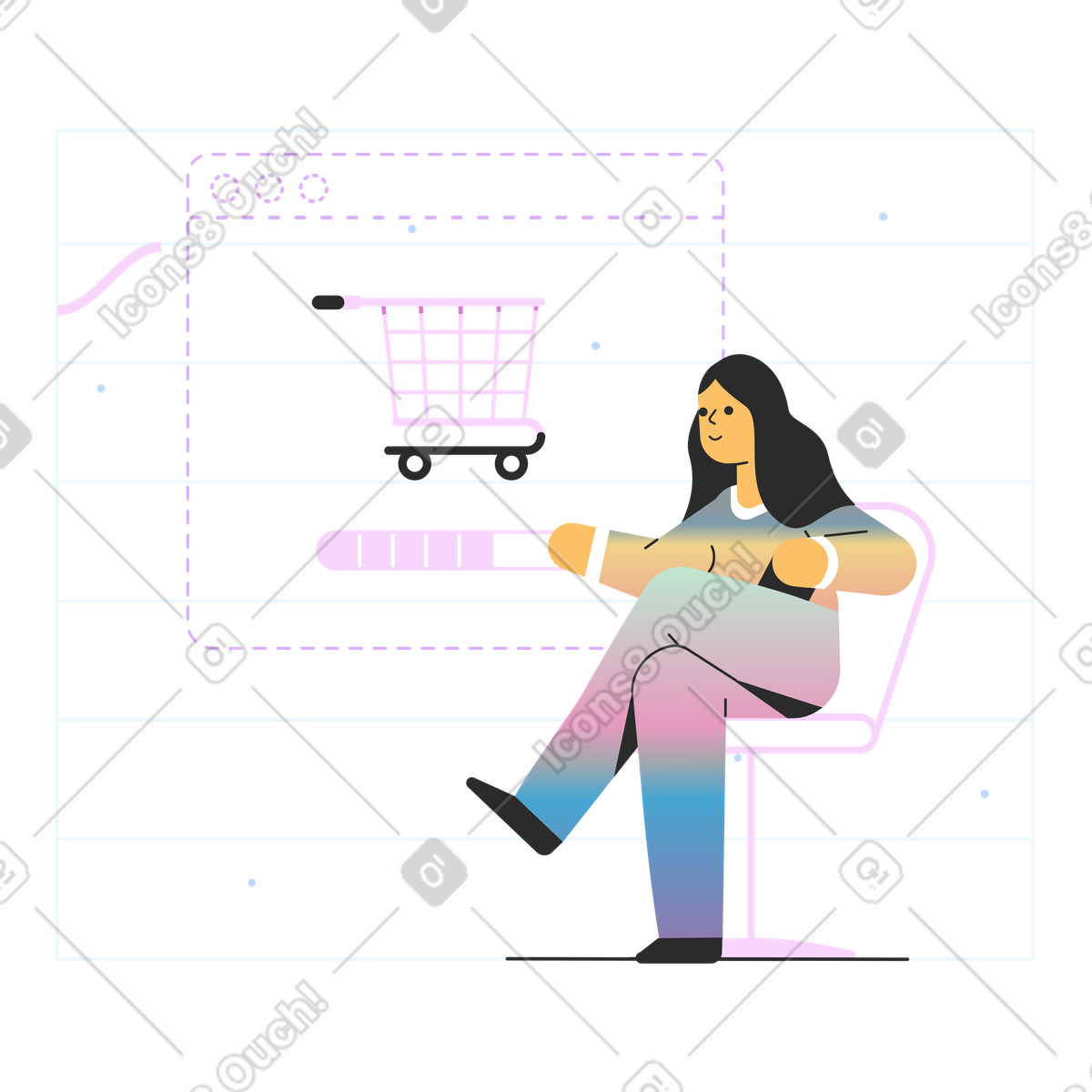 Order in progress illustration in PNG, SVG