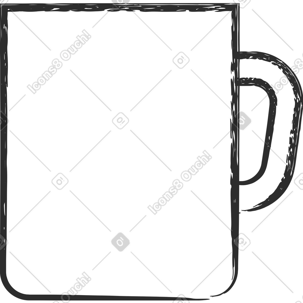 Ilustración Jarra en estilo Graphite a descargar en PNG y SVG