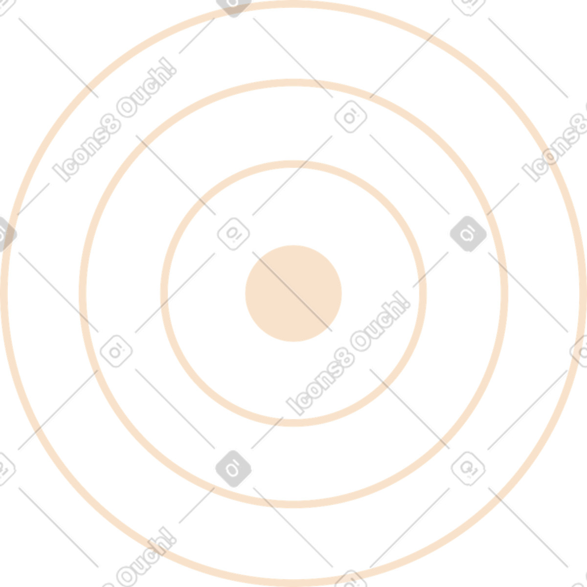 Ilustração de Alvo em no estilo Folks para baixar em PNG, SVG