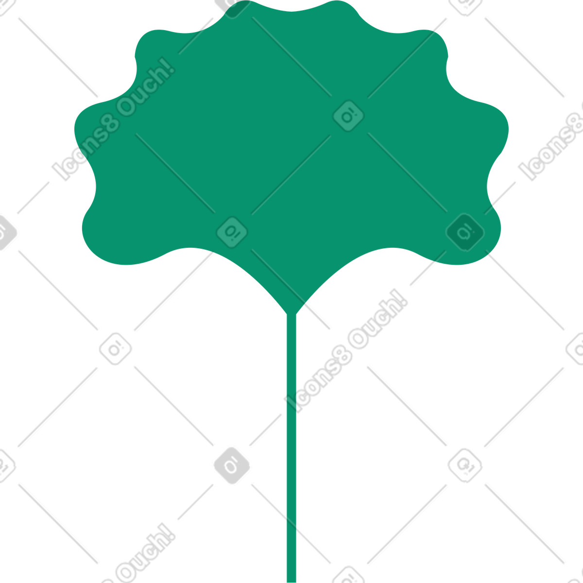 Foglia illustrazione in stile Spot scarica in PNG, SVG