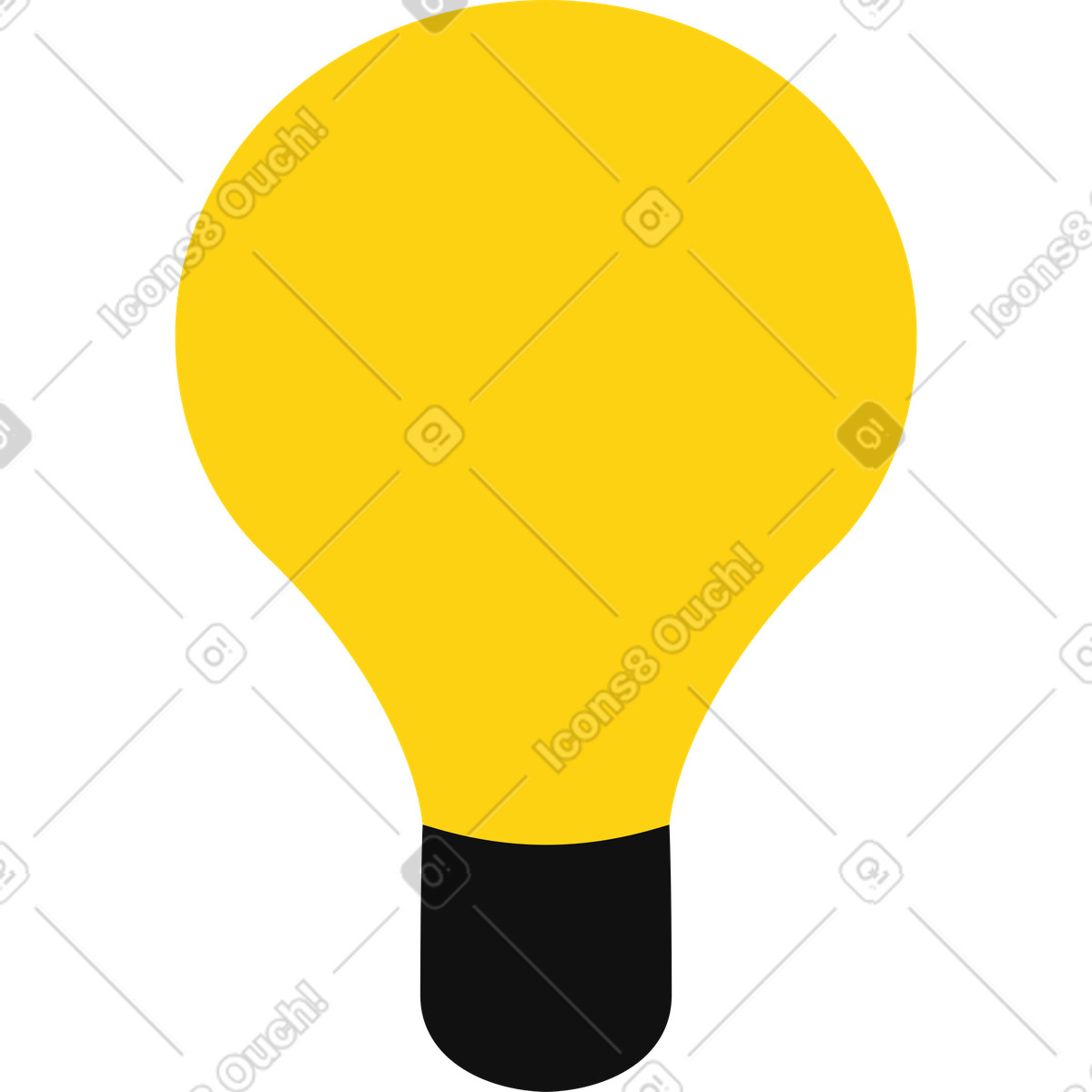 Ilustración Bulbo en estilo Active a descargar en PNG y SVG