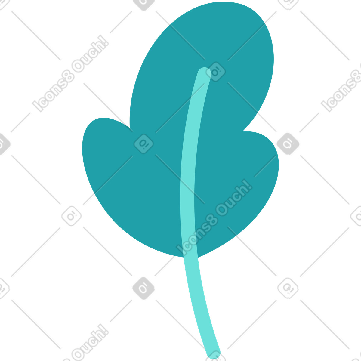Foliage illustration in Sammy style download in PNG, SVG