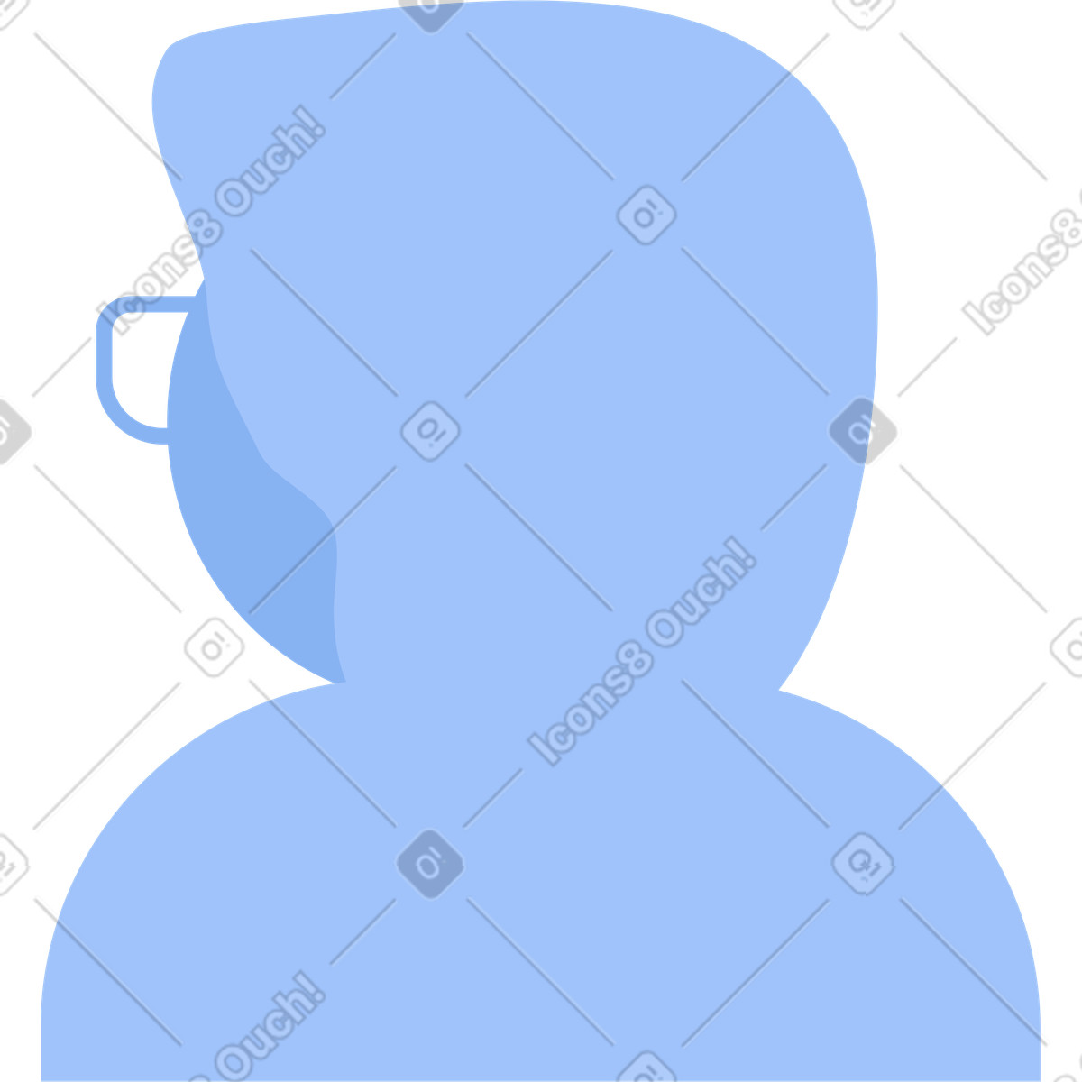 Clip スタイルの ユーザー のイラストをPNG、SVG形式でダウンロード