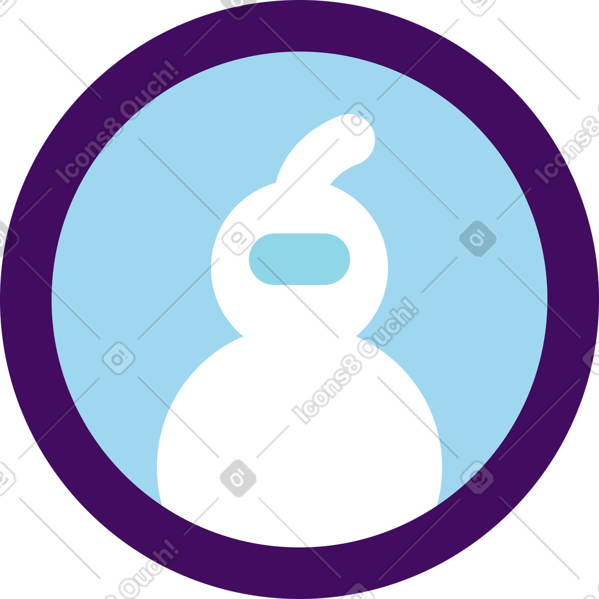 Ilustração de Avatar robô em no estilo Simplistic para baixar em PNG, SVG