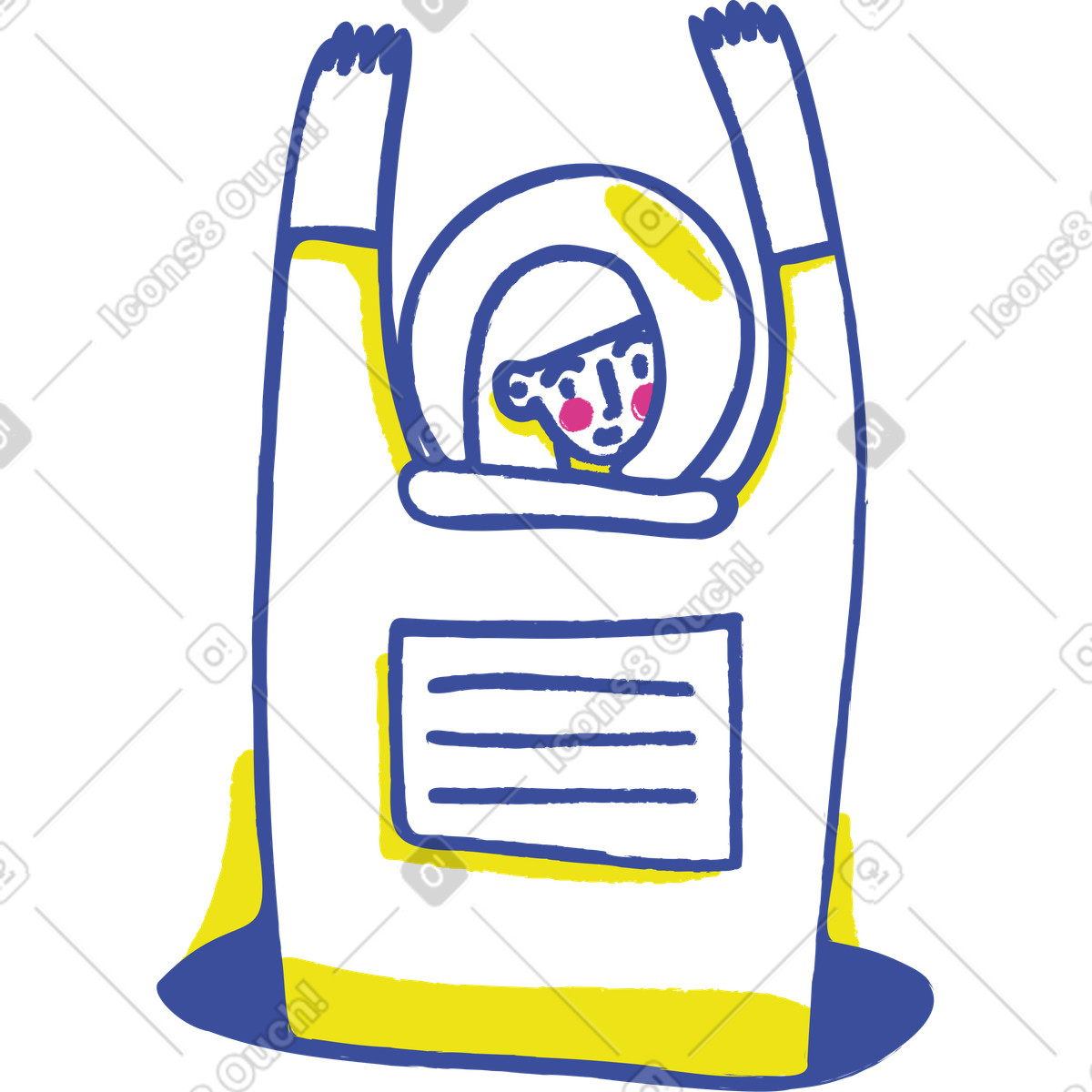 Ilustración Mujer en estilo Lime a descargar en PNG y SVG