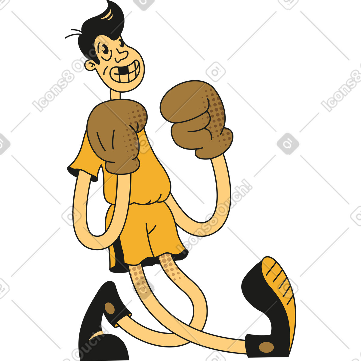 Illustration Homme dans le style Rubber à télécharger aux formats PNG, SVG