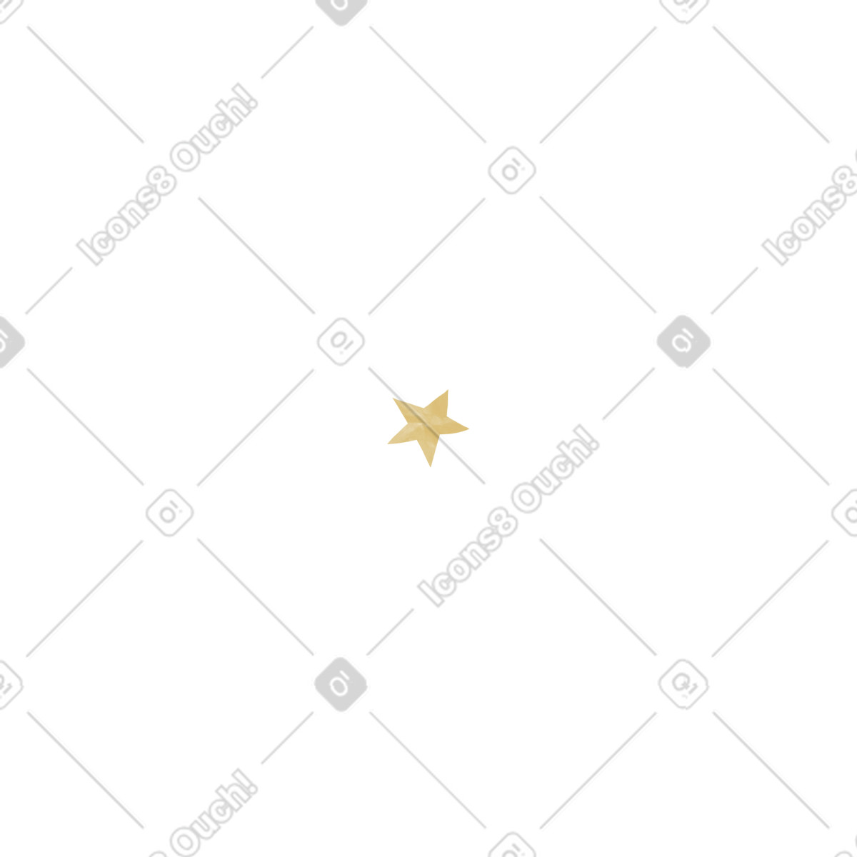 Ilustração de Estrela em no estilo Papery para baixar em PNG, SVG