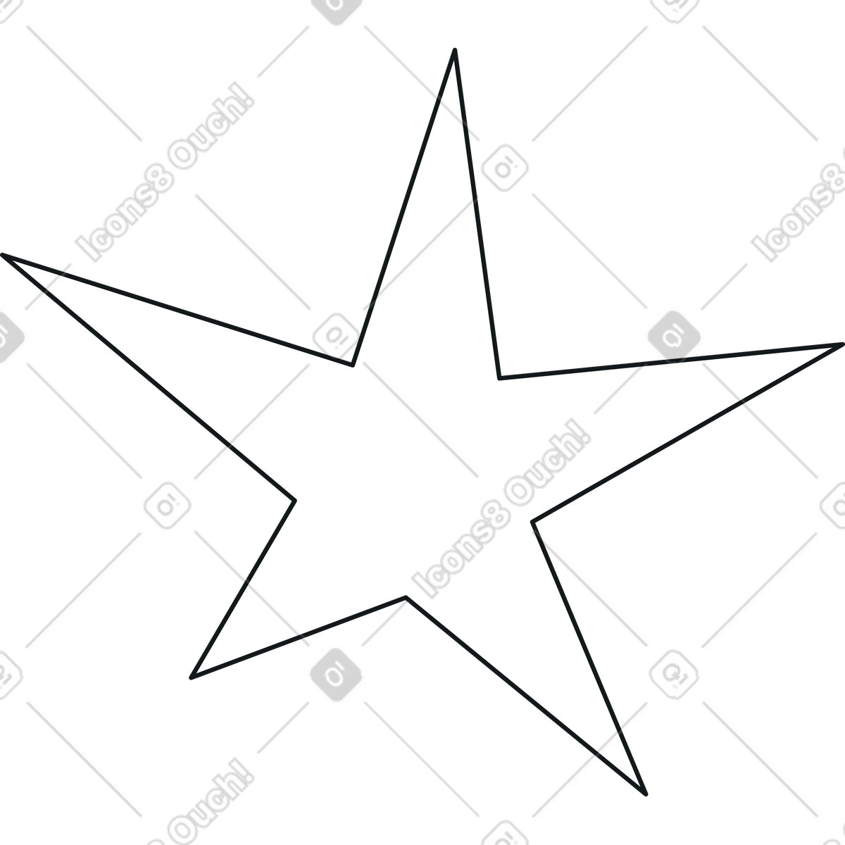 Ilustración Estrella en estilo Midnight a descargar en PNG y SVG