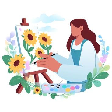 Sunflower watercolor