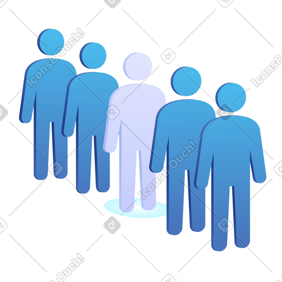 Identificazione del cliente principale o del decisore illustration in PNG, SVG