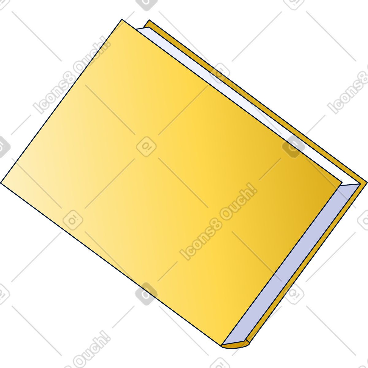 Yellow book illustration knowledge clipart educational graphics download PNG