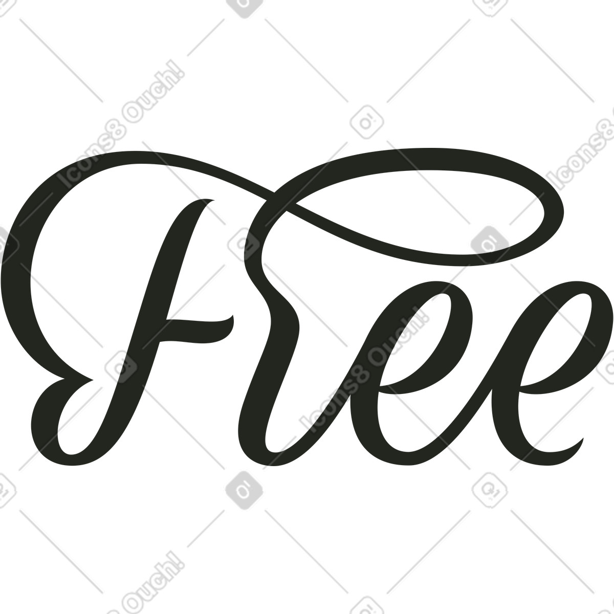 Ilustración Letras gratis con texto floreciente en estilo Lettering a descargar en PNG y SVG