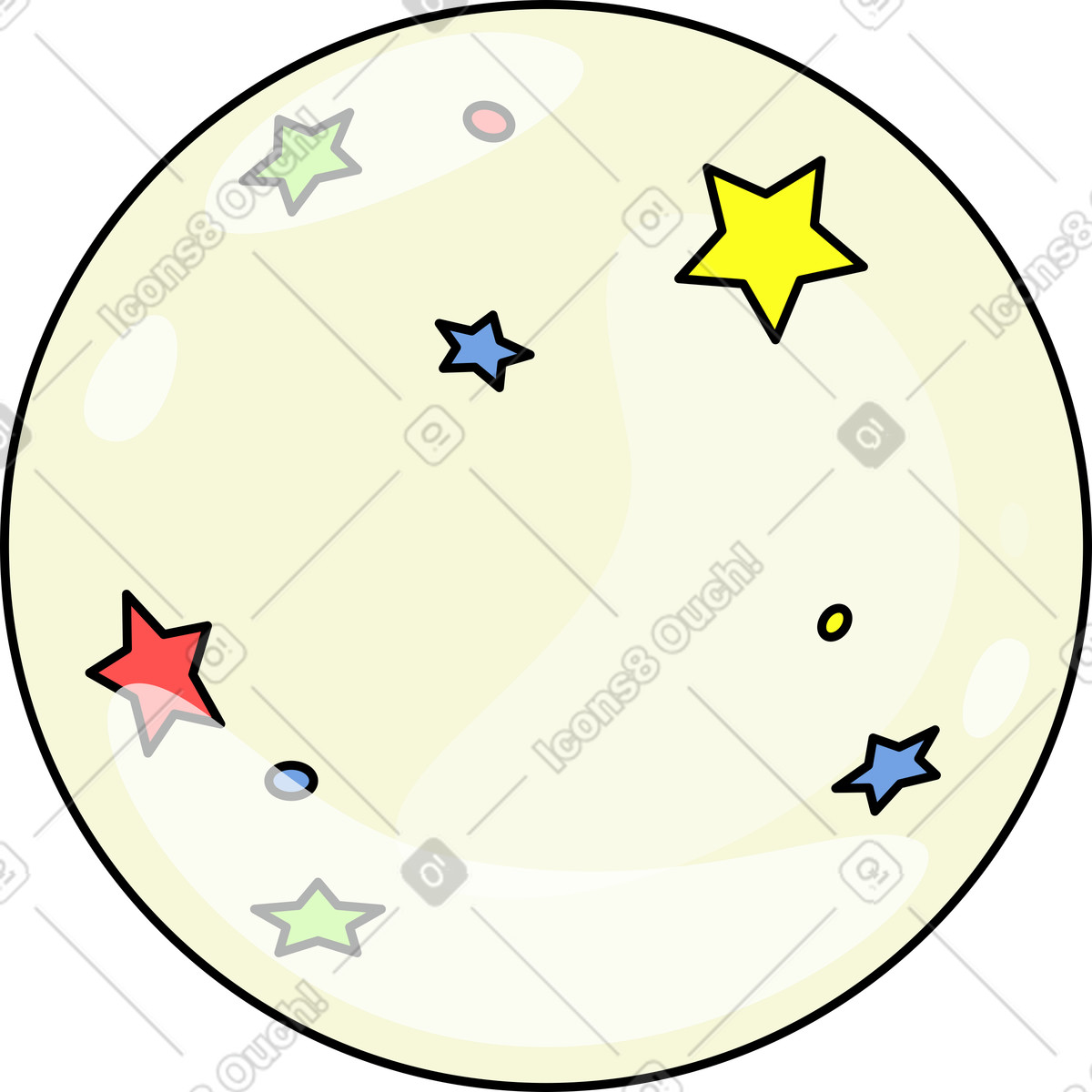 Illustration Balle rebondissante dans le style Retro à télécharger aux formats PNG, SVG