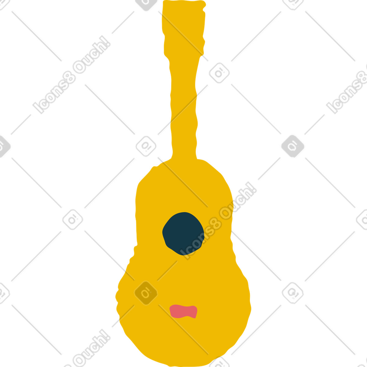 Ilustração de Violão em no estilo Flamenco para baixar em PNG, SVG